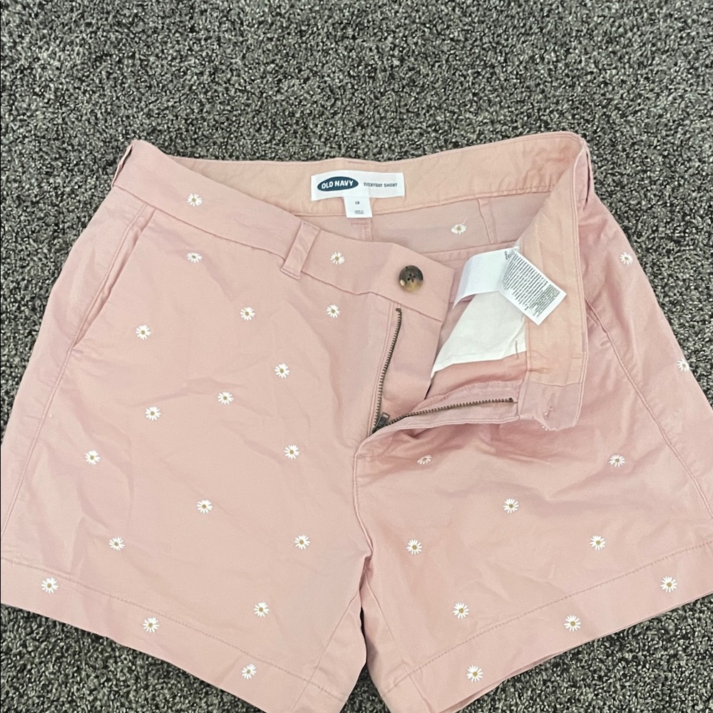 Old Navy Light Pink Women's Embroidered Shorts